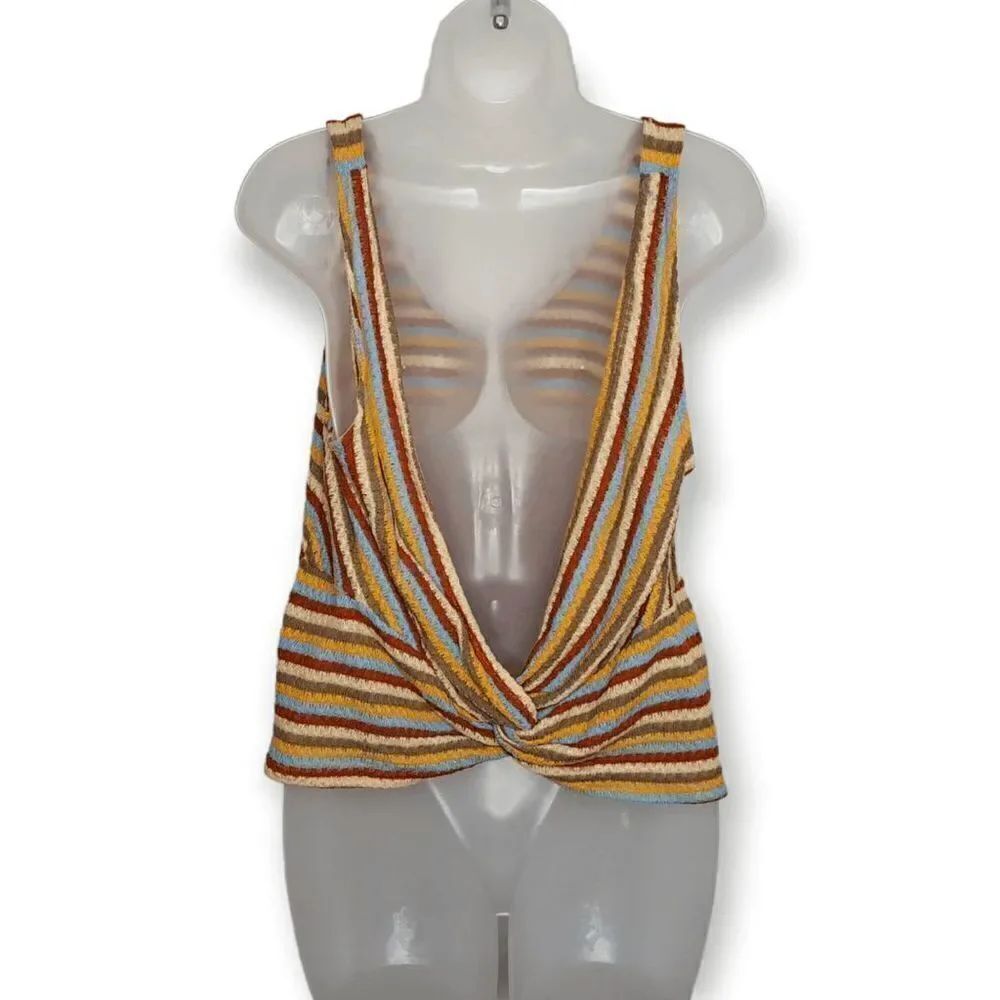 Altar'd State Striped Multicolor Tunic Tank size Medium - Picture 2 of 6